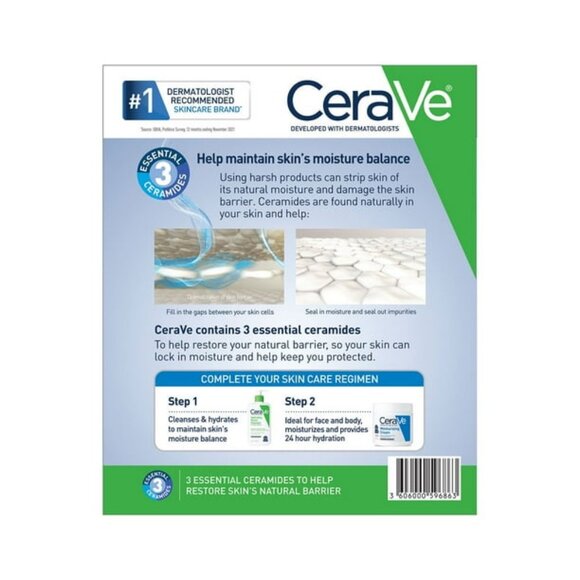 2 pk CeraVe Hydrating Facial Cleanser, Normal to Dry Skin, 12 fl. oz. - Picture 8 of 9